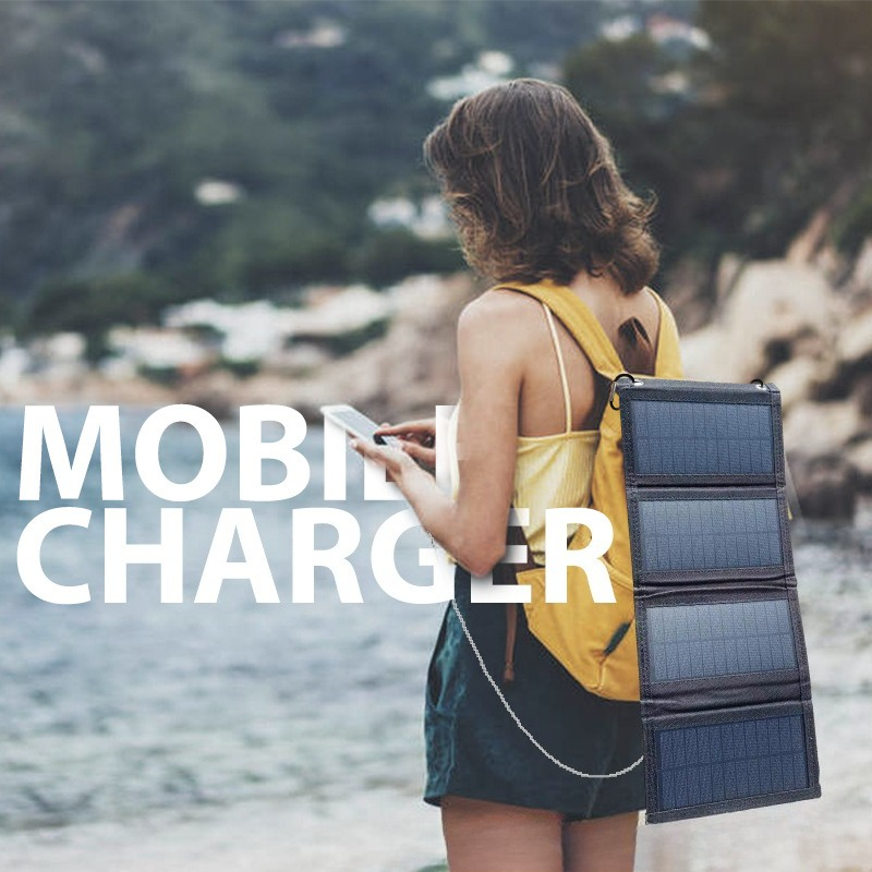 Jinko Solar Panel Cheetah - ソーラーパネルUSB充電折りたたみバッグ アウトドアキャンプ用携帯電話折りたたみバッテリー充電ボード 5V10W20W