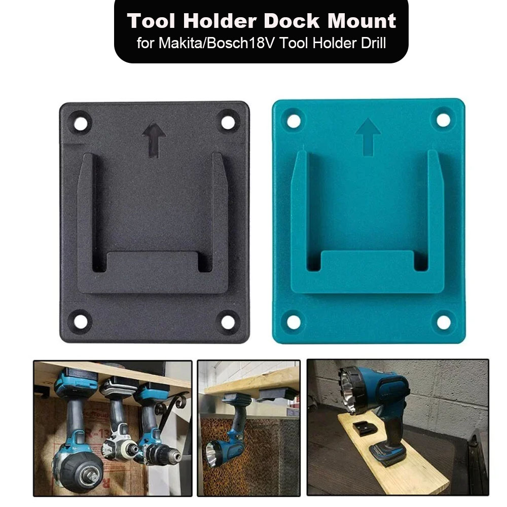 Energy Storage Rack - 1/5 個マキタ & ボッシュ 18V ツールホルダードリルウォールマウントマシン収納ブラケットディスプレイスタンドラック修正デバイスハング