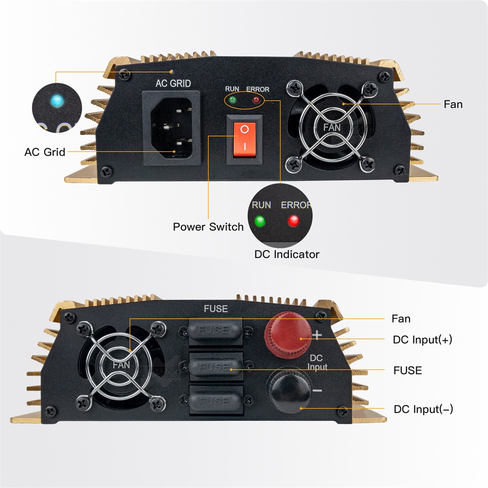 1000-1400W グリッドタイマイクロソーラーインバータ - Grid Tie Micro Inverter のレビューと価格