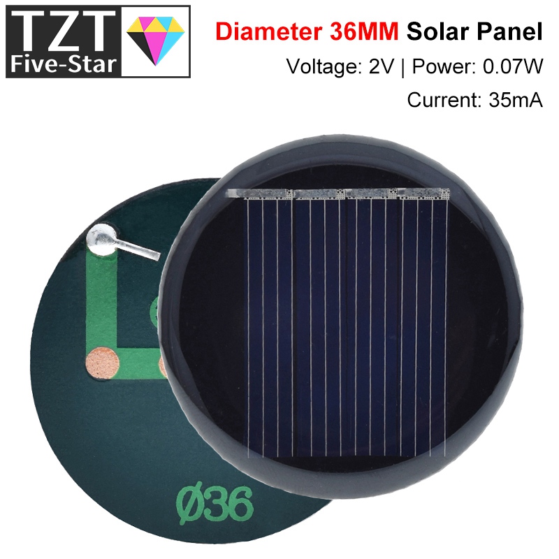 1/3/5 個 2V 35mA 0.07W D36MM 多結 - Jinko Solar Panel Cheetah のレビューと価格