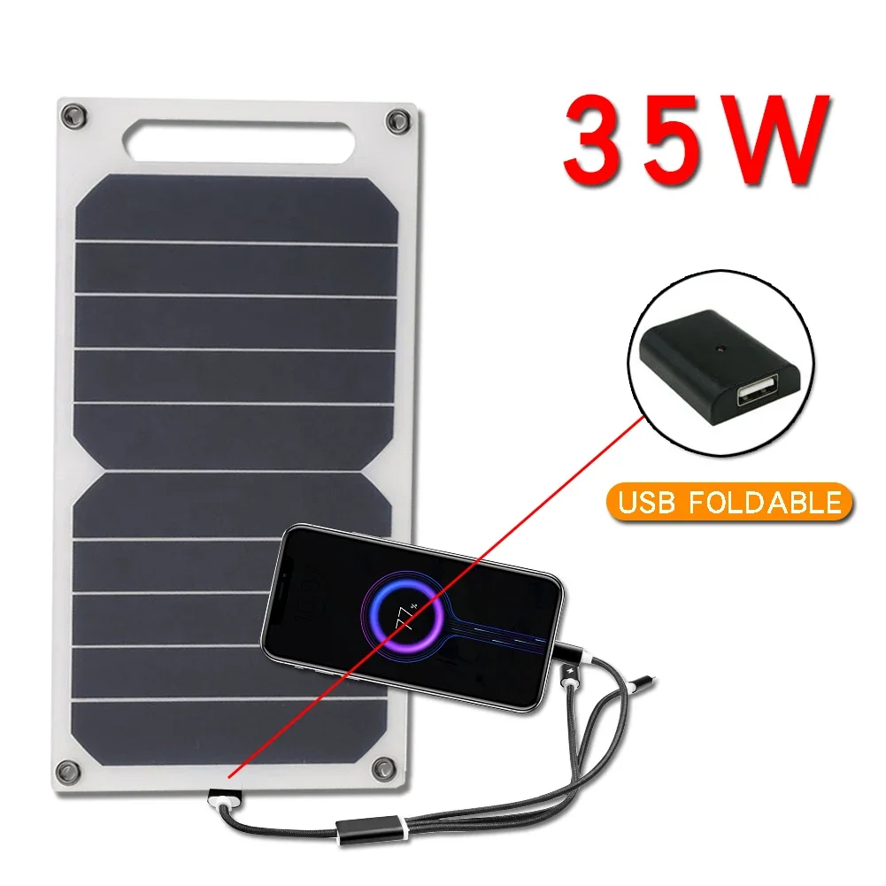 35W ソーラーパネル USB 防水アウトドアハイキングやキ - Jinko Solar Panel Cheetah のレビューと価格