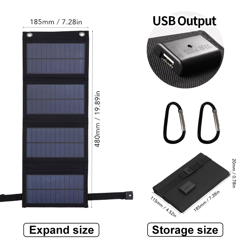 ソーラーパネルUSB充電折りたたみバッグ アウトドアキャンプ - Jinko Solar Panel Cheetah のレビューと価格