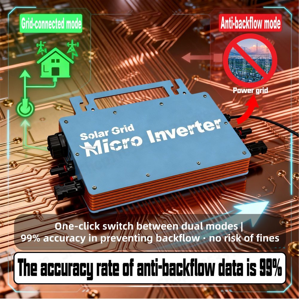 マイクロインバーター 1200W グリッドタイ接続 逆流防止 - Grid Tie Micro Inverter のレビューと価格