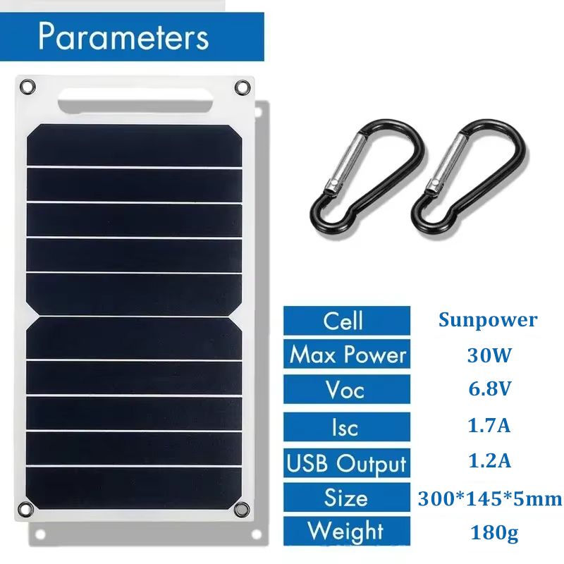 30 ワットソーラーパネル USB 防水屋外ハイキングやキャ - Jinko Solar Panel Cheetah のレビューと価格